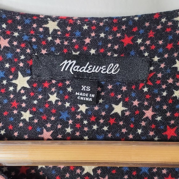 Madewell Navy Floral Button-Up Blouse - Picture 5 of 12